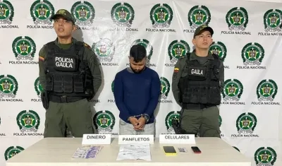 Javier Fernando Miranda Benavidez, el capturado.