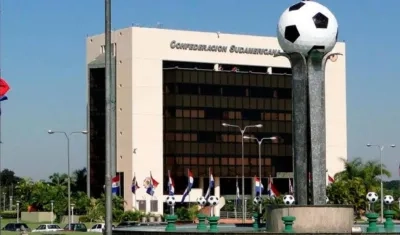 Edificio de la Conmebol en Paraguay.