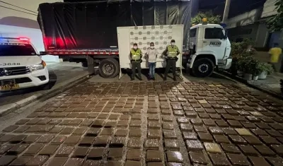 Marihuana incautada por la Policía. 