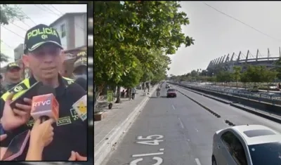 Coronel Óscar Daza, comandante operativo de la Policía Metropolitana de Barranquilla.