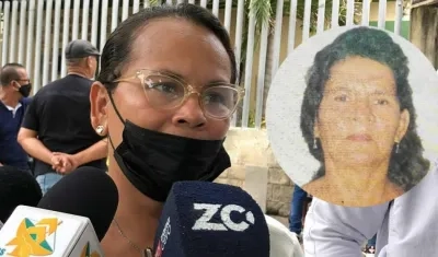 Eunices Blanco, hija de la mujer asesinada. 