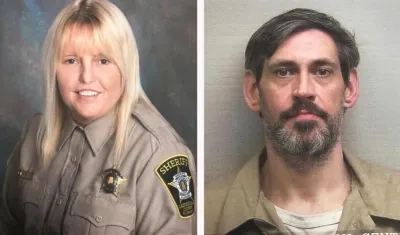 La agente Vicky White y el preso condenado Casey Cole White.
