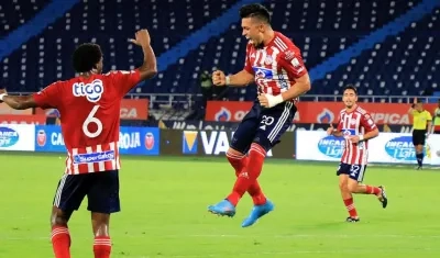 Fernando Uribe, delantero de Junior. 