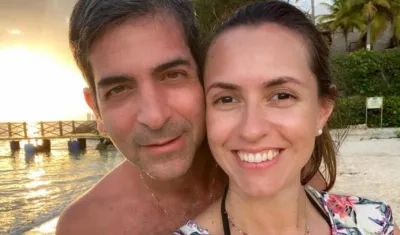 Claudia Aguilera con su esposo fallecido, Marcelo Pecci.