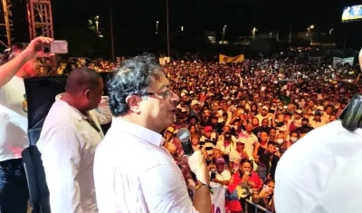 El candidato presidencial Gustavo Petro.