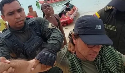 Camarógrafo Luis Ángel en Barú.