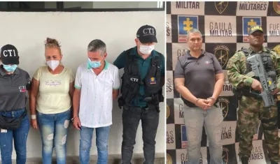 Los capturados por narcotráfico.