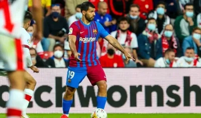 Sergio 'Kun' Agüero, jugador argentino. 