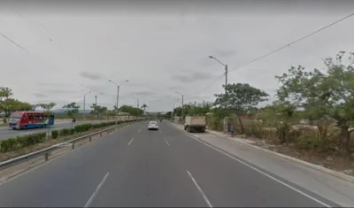 Circunvalar, a la altura del barrio 20 de Julio, donde ocurrió el hecho. 