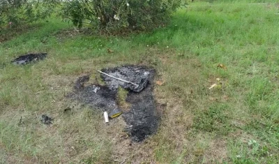 Lugar donde fue hallado el cuerpo de la mujer.