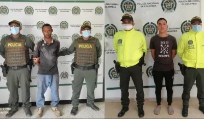 Dos de los más buscados en poder de la Policía. 