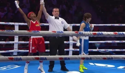 Ingrit Valencia, boxeadora colombiana. 