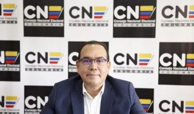 César Abreo, presidente del CNE.