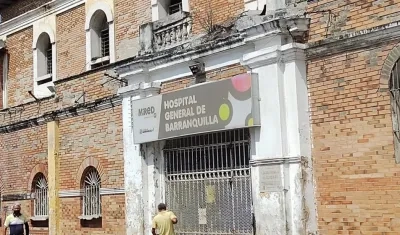 Hospital General de Barranquilla, a donde fue llevada la mujer. 