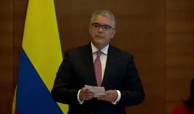 Iván Duque, presidente de Colombia,