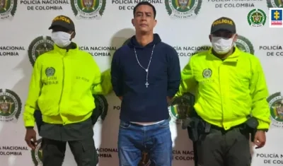 Alias 'Cantiflas' tras ser capturado por la Policía. 