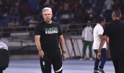 Hernán Darío Gómez, DT de Atlético Nacional.