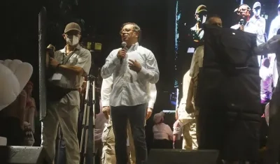 El candidato presidencial Gustavo Petro.