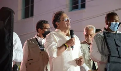 El candidato presidencial Gustavo Petro.