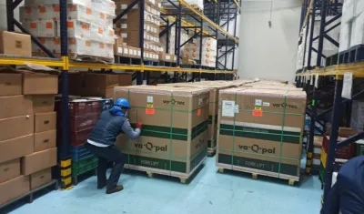 Vacunas de Moderna en las bodegas del Ministerio de Salud.