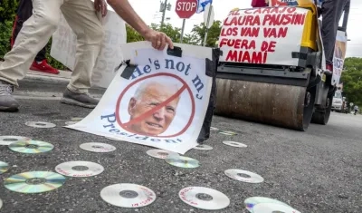 Imagen de la protesta.