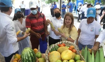La gobernadora del Atlántico, Elsa Noguera.