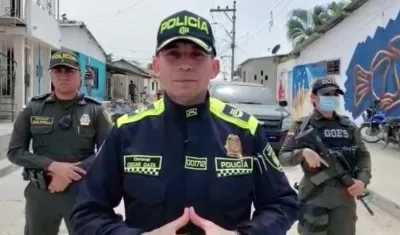 Coronel Óscar Daza, comandante operativo de la Policía Metropolitana de Barranquilla. 