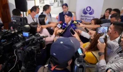 El Defensor del Pueblo en rueda de prensa