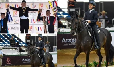 Kevin Jesús Campo Bernal cabalga sobre 'Insignia'. 