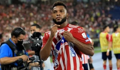 Miguel Ángel Borja, delantero de Junior. 