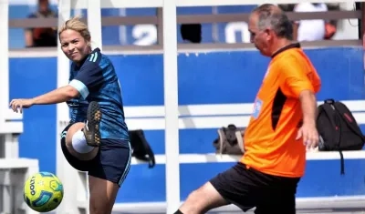 Mayra de Castro fue la dama anotadora esta jornada.