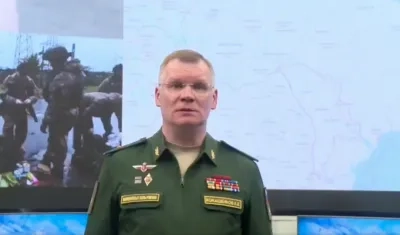 Portavoz del Ministerio de Defensa Ígor Konashénkov.