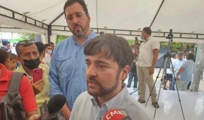 El Alcalde de Barranquilla, Jaime Pumarejo.