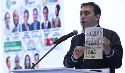 El Registrador Nacional, Alexander Vega.