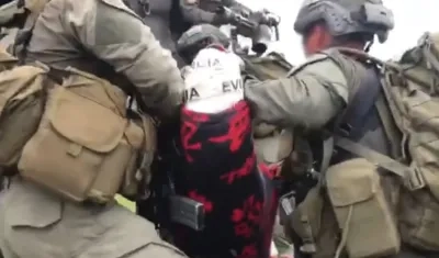 El cuerpo de alias 'Matamba'.