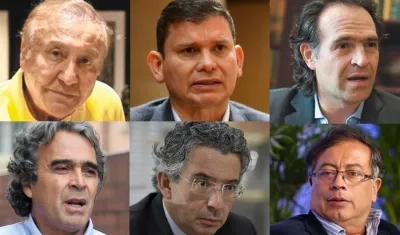 Los candidatos presidenciales.