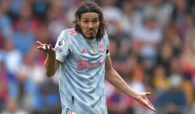 Edinson Cavani, jugador uruguayo. 