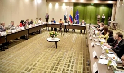 Presentación del software ante las misiones de observación electoral.