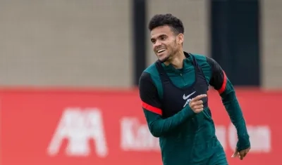 Luis Díaz, jugador del Liverpool. 