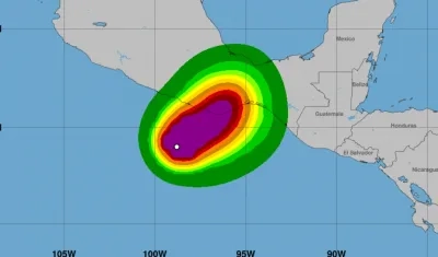Se formó frente las costas del estado de Oaxaca, en México.