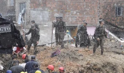 La mayoría de las víctimas falleció durante los deslizamientos de tierra ocurrido el sábado en la región metropolitana de Recife.