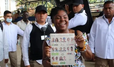 Francia Márquez, compañera de fórmula de Gustavo Petro.