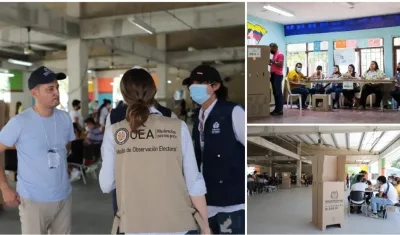 Misión de Veeduría Electoral de la OEA realiza acompañamiento.