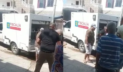 CTI de la Fiscalía en el levantamiento del cuerpo.