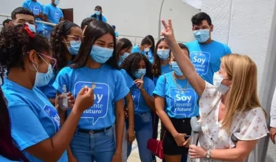 La gobernadora del Atlántico, Elsa Noguera.