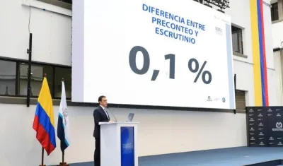Informe de los resultados de los escrutinios.