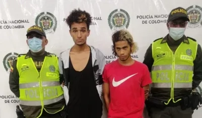 Jesús Cerezo Griego y Aikel José Gómez Blanco, los capturados.