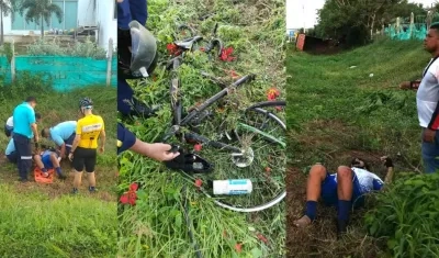 Vehículo de carga arrolló a ciclista y luego se volcó