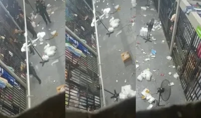 Las imágenes que dejó el enfrentamiento.