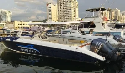 El yate involucrado en el accidente.